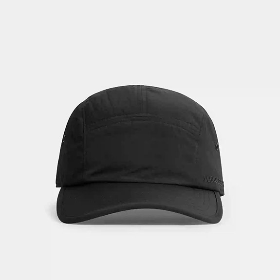 5 Panel Padded Nylon Cap Black J LINDEBERG