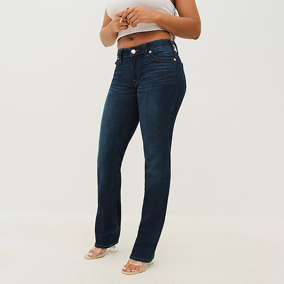 Billie Mid Rise Straight Indigo True Religion