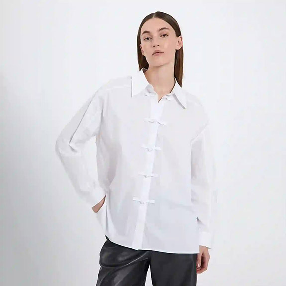 Cest Detail Shirt White NORR