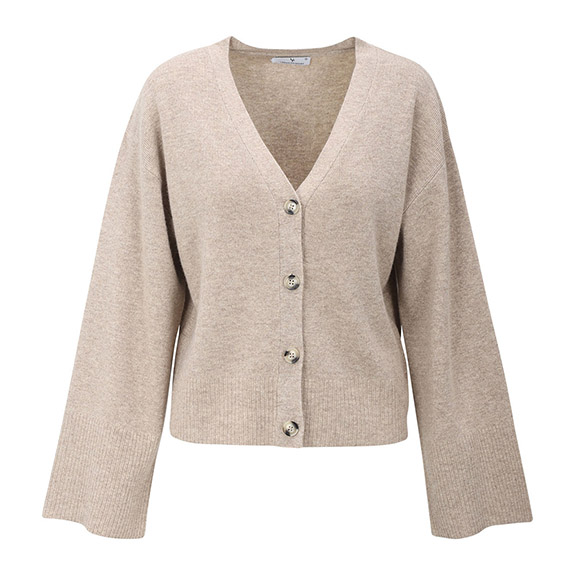 Cheddar Cardigan Lgh Sand