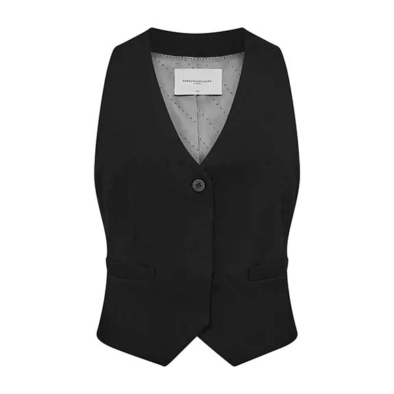 Tailor Waistcoat Black COPENHAGEN MUSE