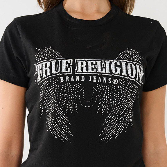 Crystal Wings Tee Black True Religion