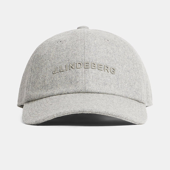 Elijah Wool Cap Gray Flanell J LINDEBERG