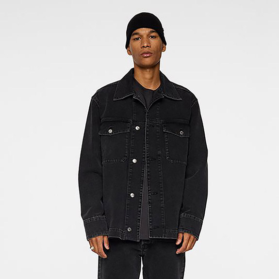 Hunt Washed Denim Overshirt Black J LINDEBERG