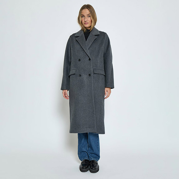 MSZoey Coat Grey Melange MINUS