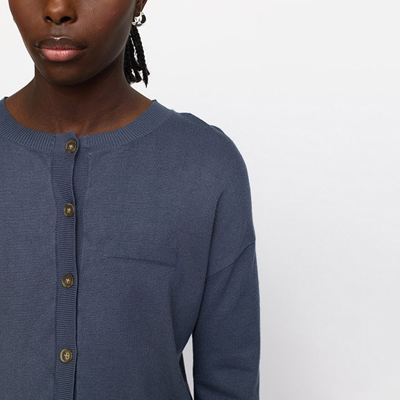 SREpira Cardigan Knit  Ombre Blue