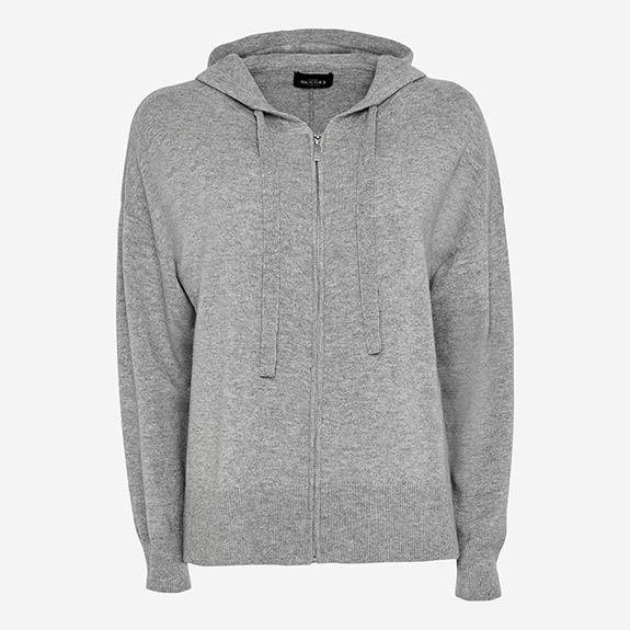 Xanne Zip Cardigan Hoodie Grey SAND