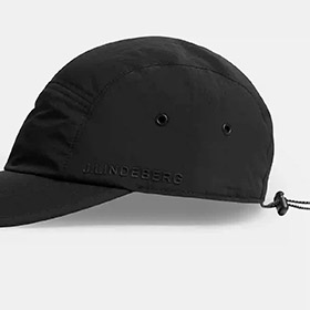 5 Panel Padded Nylon Cap Black J LINDEBERG - bild 3