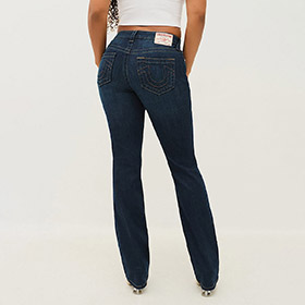 Billie Mid Rise Straight Indigo True Religion - bild 2