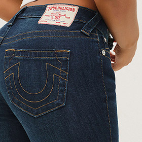 Billie Mid Rise Straight Indigo True Religion - bild 3