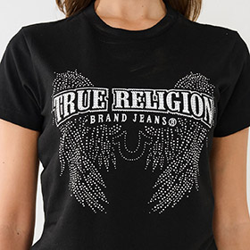 Crystal Wings Tee Black True Religion - bild 1