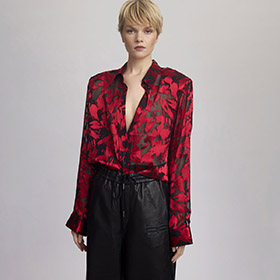 ElvaGZ P silk shirt Red Gestuz - bild 3