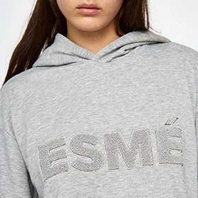 ES Nori Sweatshirt Grey Melange ESME - bild 3