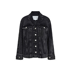 Jayden 2 Denim Jacket Black Washed LEVETE ROOM - bild 3