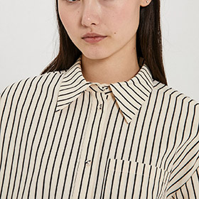 Linna LS shirt Black Stripe - bild 2