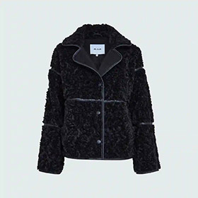 MSMonica Faux Fur Jacket Black MINUS - bild 2