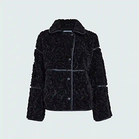 MSMonica Faux Fur Jacket Black MINUS - bild 3