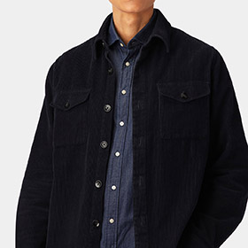 Overshirt Cord Navy LESS WORRIES - bild 3