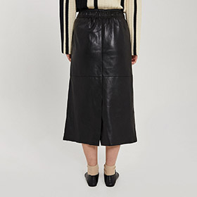 Shelby midi leather skirt Black - bild 3